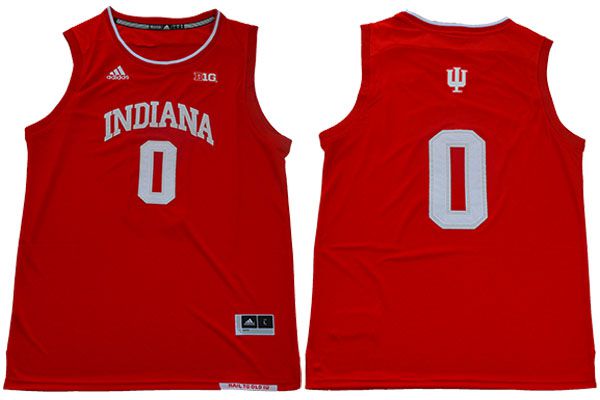 Men Indiana Hoosiers 0 Romeo Langford Red Adidas NBA NCAA Jerseys